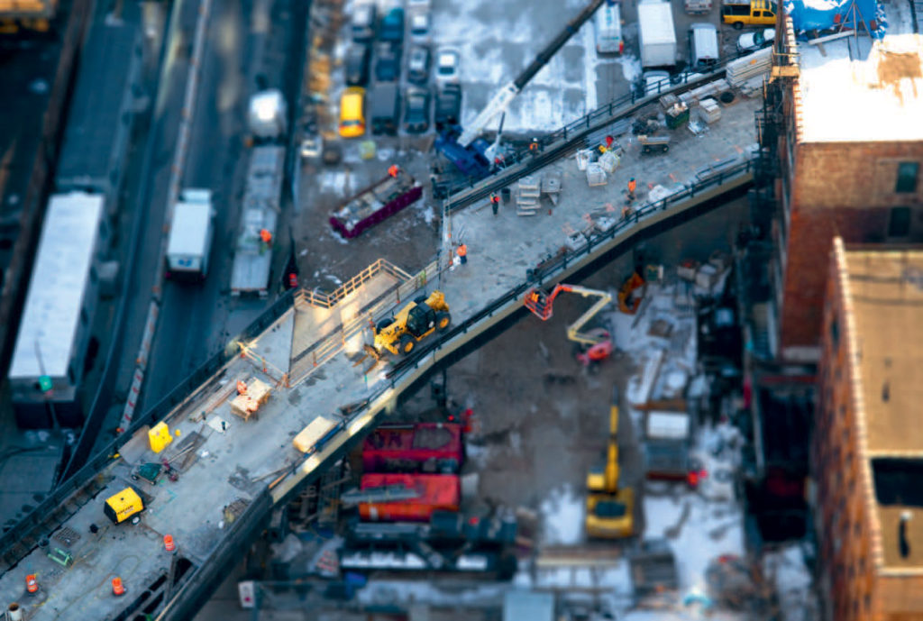 Construction works from above, Timothy Schenck